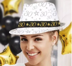 Cappellino Gangster bianco 30 anni