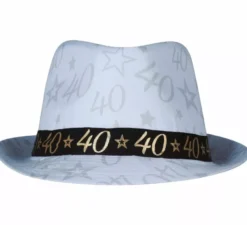 Cappellino Gangster Bianco 40 Anni