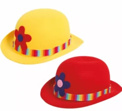 Cappello a bombetta pagliaccio in feltro assortito