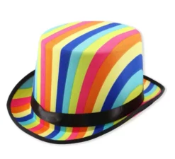 Cappello a cilindro arcobaleno per adulti