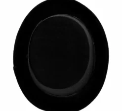 Cappello a cilindro da mago di velluto nero