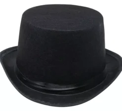 Cappello a cilindro in feltro nero per bambini