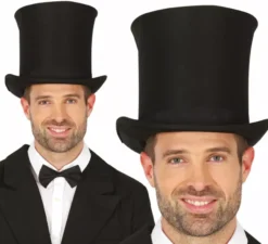 Cappello a cilindro inglese nero 21 cm adulto