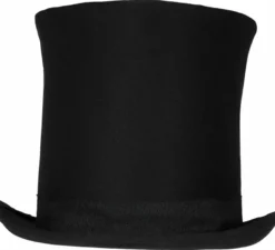 Cappello a cilindro inglese nero 21 cm adulto