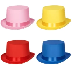Cappello a cilindro in raso in vari colori