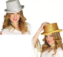 Cappello a cilindro lucido in vari colori
