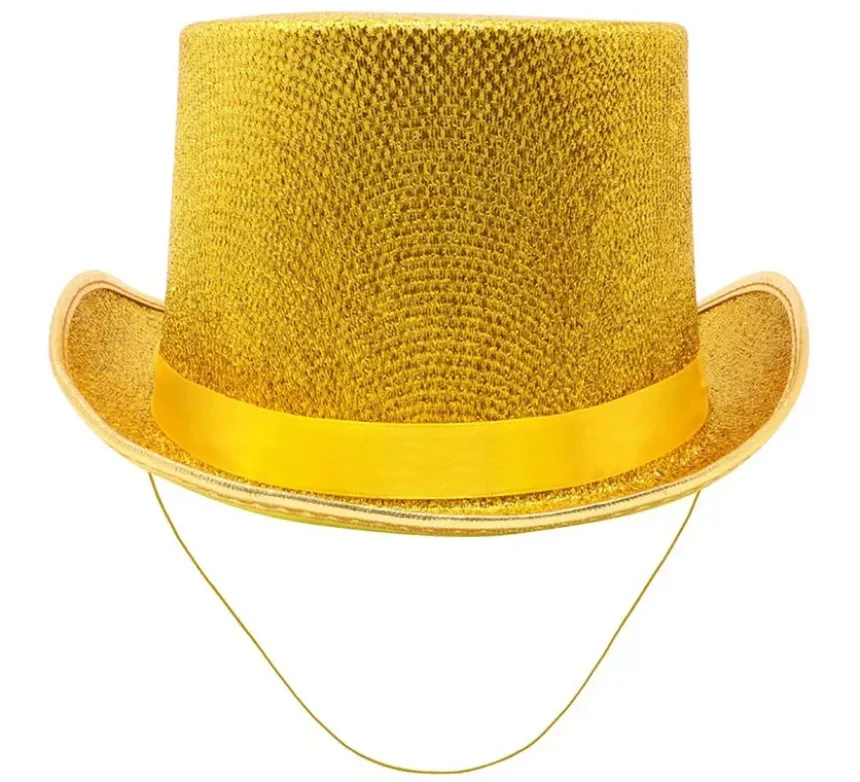 Cappello a cilindro lucido in vari colori