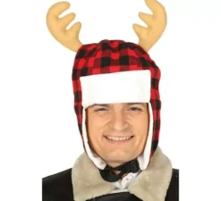 Cappello a scacchi con le corna 45 cm
