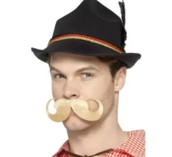 Cappello bavarese nero con piume