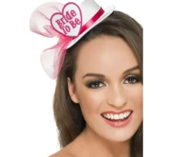 Cappello bianco con gancio e velo da sposa per essere (sposa)