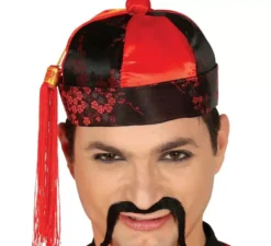 Cappello cinese mandarino con fiocco