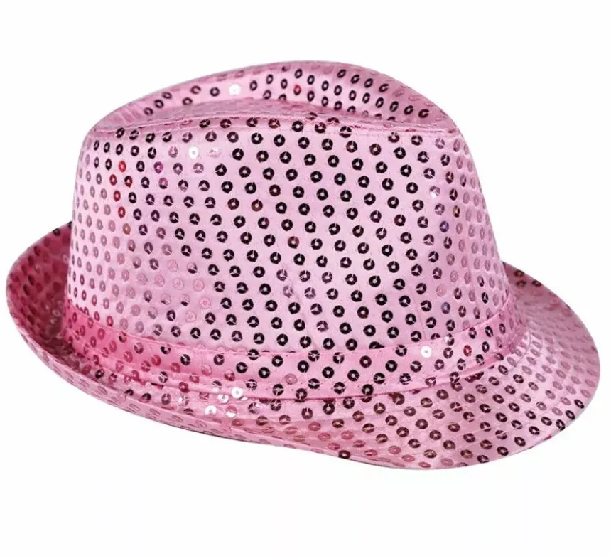 Cappello con paillettes in vari colori