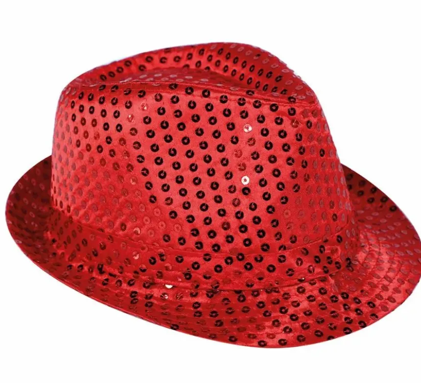 Cappello con paillettes in vari colori
