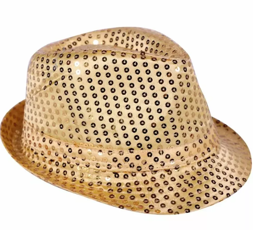 Cappello con paillettes in vari colori