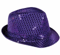 Cappello con paillettes in vari colori