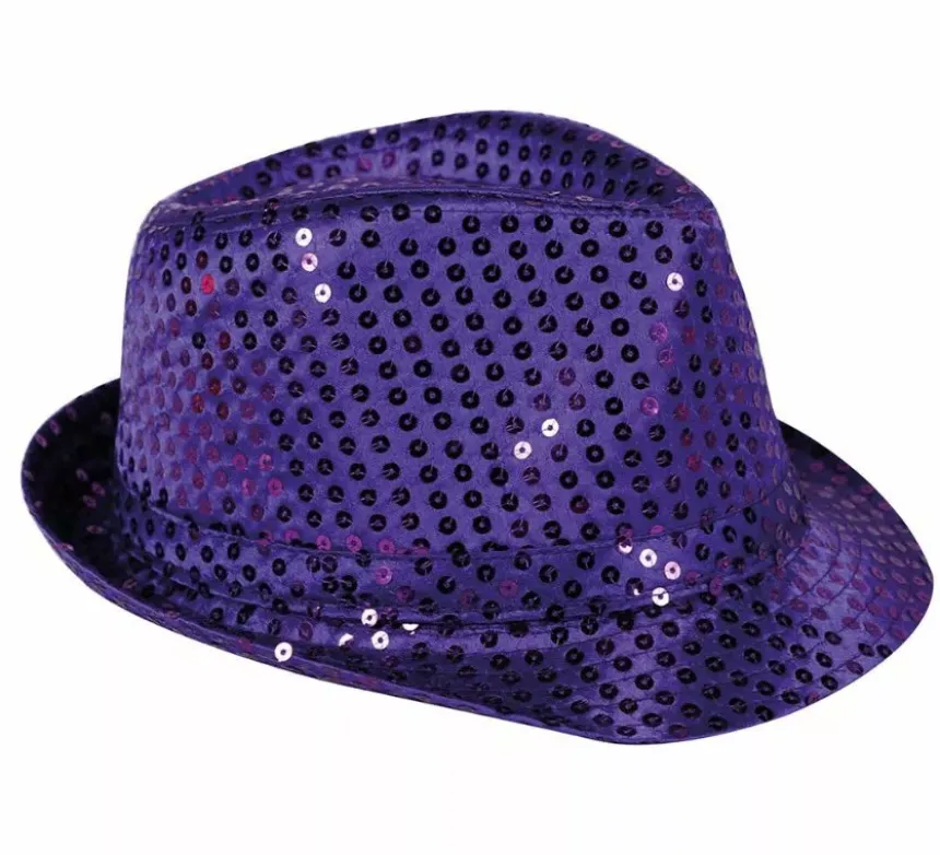 Cappello con paillettes in vari colori