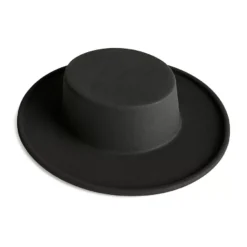 Cappello Cordobes liscio nero floccato per bambini