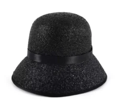 Cappello da adulto nero lucido degli anni '20