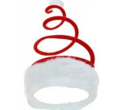 Cappello da Babbo Natale a molla a spirale