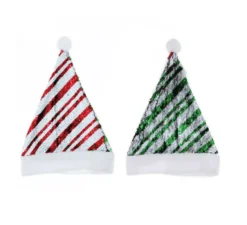 Cappello da Babbo Natale Bling Bling in colori assortiti