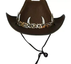 Cappello da cowboy australiano marrone per adulti