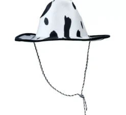 Cappello da cowboy con stampa mucca