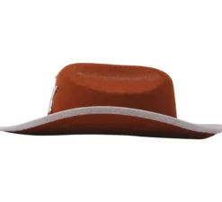 Cappello da Cowboy e sceriffo marrone in feltro