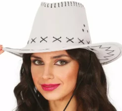 Cappello da cowboy in ecopelle in vari colori per adulto