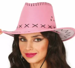 Cappello da cowboy in ecopelle in vari colori per adulto