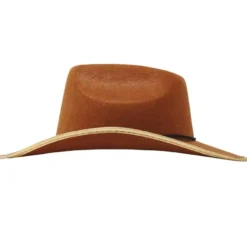 Cappello da cowboy in feltro marrone