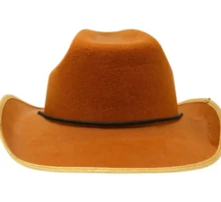 Cappello da cowboy in feltro marrone