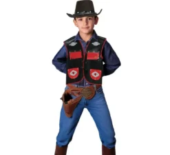 Cappello da cowboy in feltro marrone per bambini
