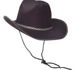 Cappello da cowboy in feltro nero