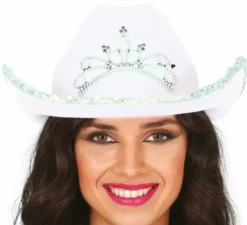 Cappello da cowboy in feltro per adulto in vari colori
