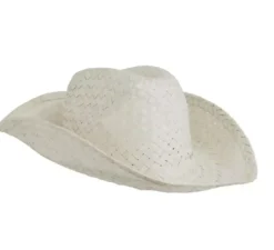 Cappello da cowboy in paglia naturale