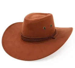 Cappello da cowboy in vari colori con cordoncino per adulti