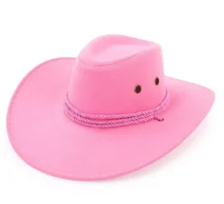Cappello da cowboy in vari colori con cordoncino per adulti