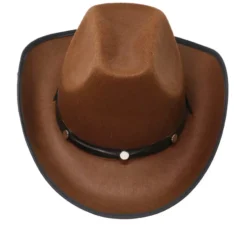 Cappello da cowboy marrone