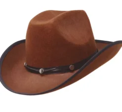 Cappello da cowboy marrone