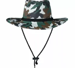 Cappello da cowboy mimetico marrone