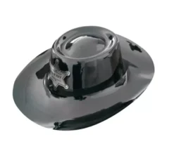 Cappello da cowboy nero con piastra