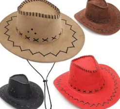 Cappello da cowboy o da cowboy per bambini in vari colori