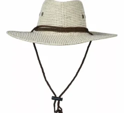 Cappello da cowboy o da esploratore in tessuto marrone