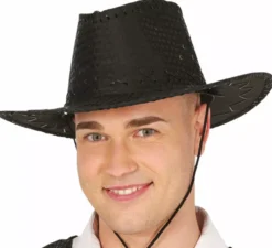 Cappello da cowboy per adulto con paillettes in vari colori