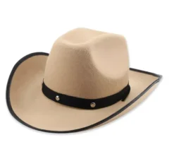 Cappello da cowboy tinta unita in vari colori per adulto