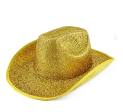 Cappello da cowboy zoppo dorato per adulti