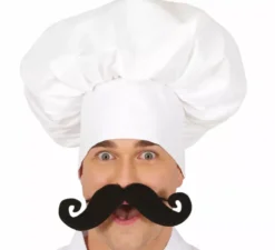Cappello da cuoco bianco grande per adulti
