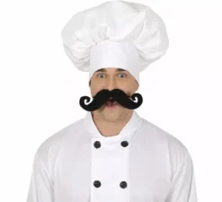 Cappello da cuoco bianco grande per adulti