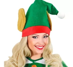 Cappello da elfo aiutante di Babbo Natale con le orecchie
