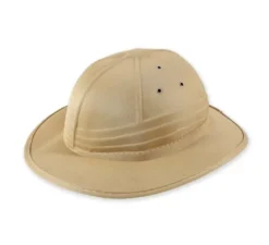 Cappello da esploratore Salacot beige per adulti